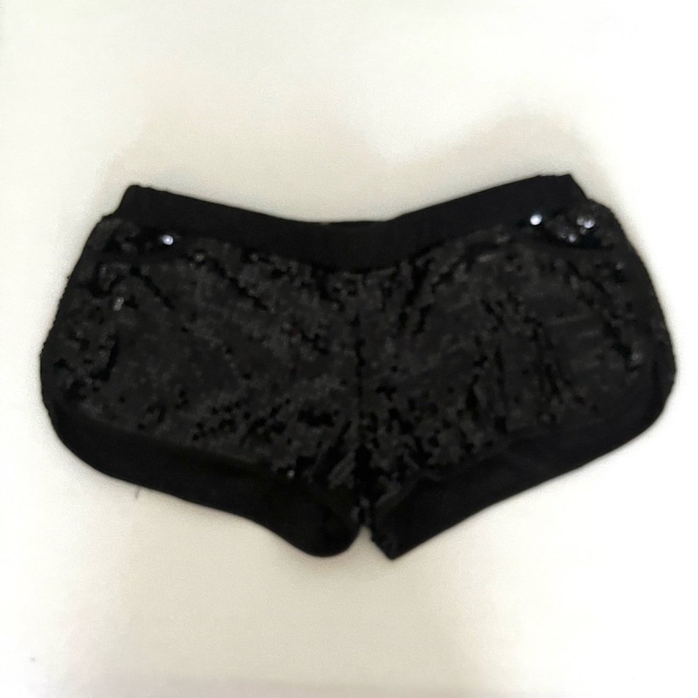 Sequin short shorts